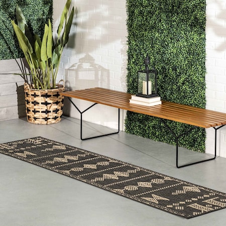 Nuloom Alexandra Aztec Indoor/Outdoor Area Rug 2ft x 8ft GBCB43B-208